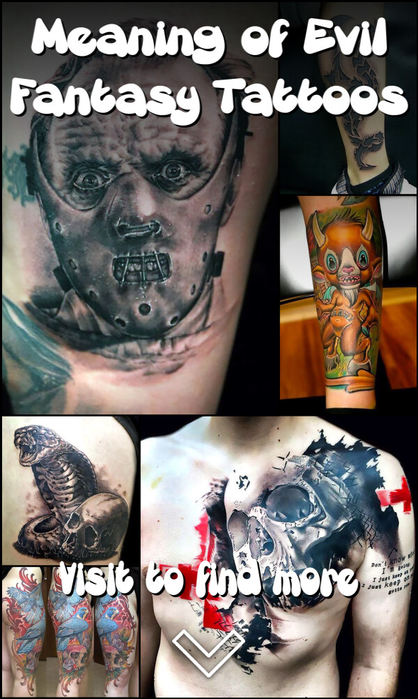 Meaning of Evil Fantasy Tattoos