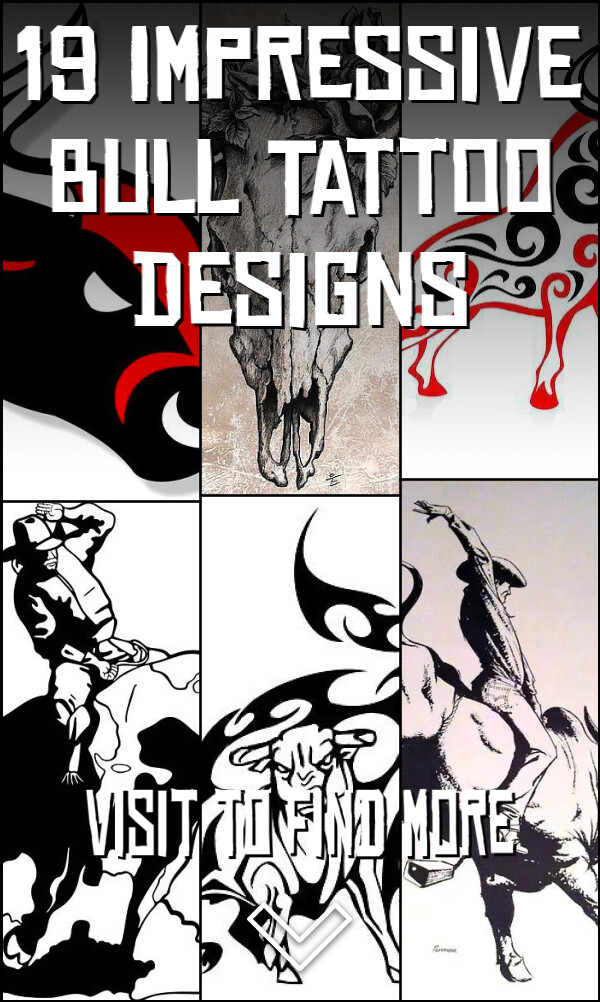 19 Impressive Bull Tattoo Designs