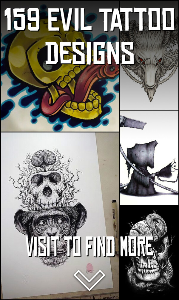 159 Evil Tattoo Designs