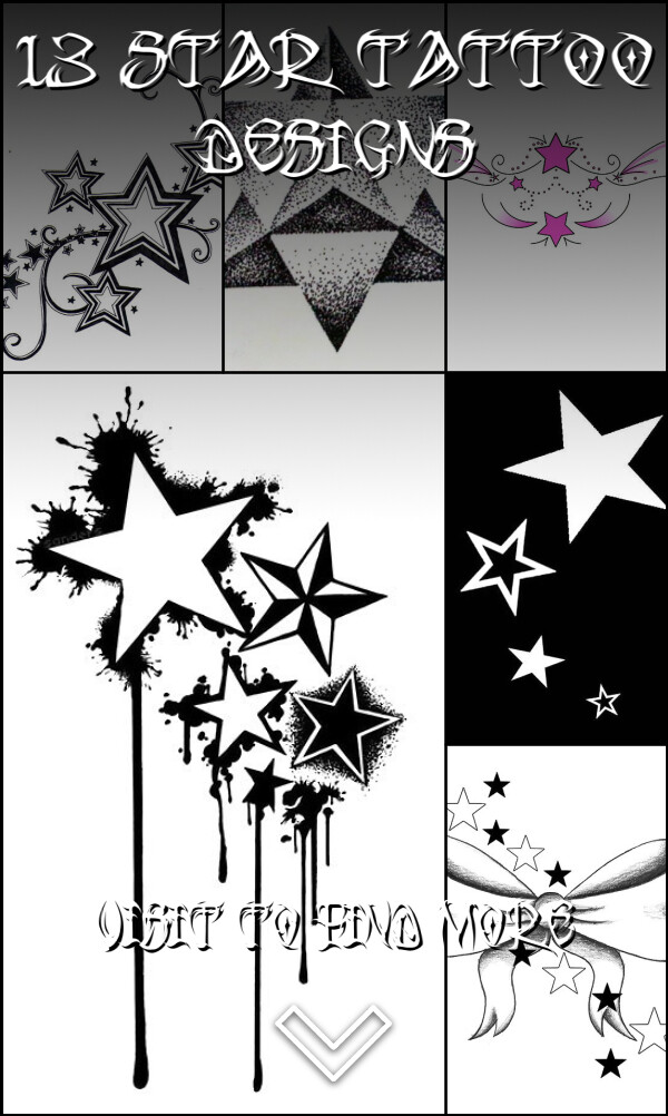 13 Star Tattoo Designs