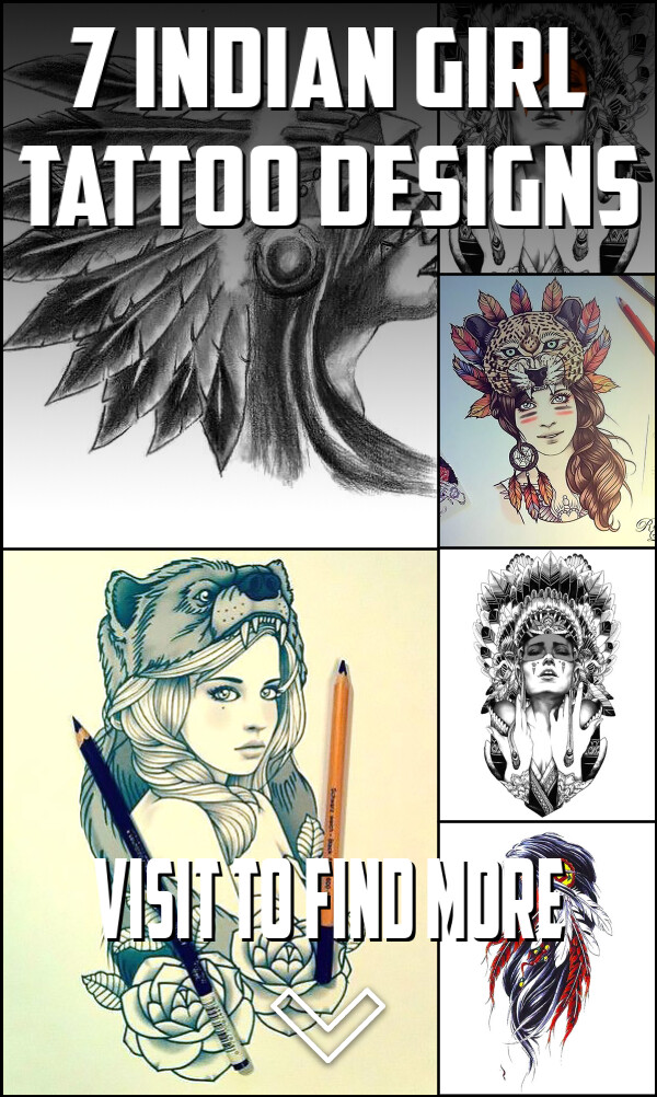 7 Indian Girl Tattoo Designs