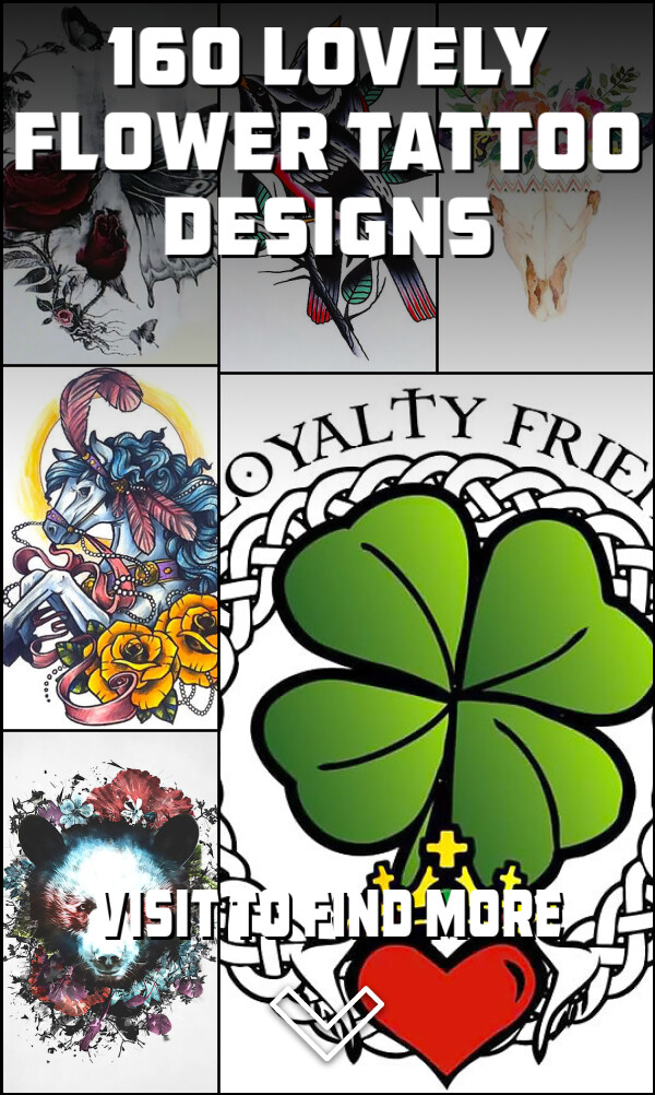 160 Lovely Flower Tattoo Designs