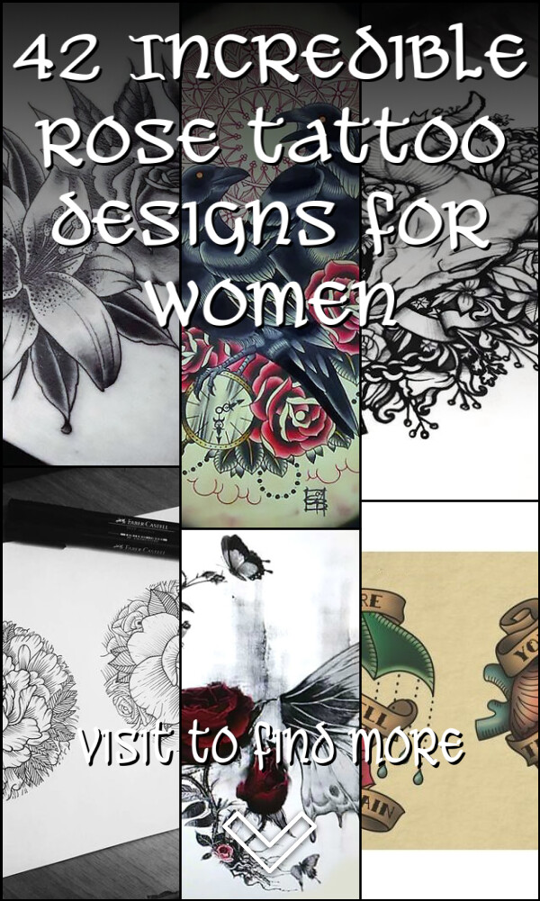 42 Incredible Rose Tattoo Designs for Women