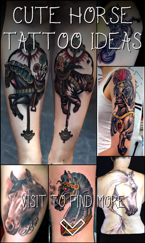 57 Cute Horse Tattoo Ideas