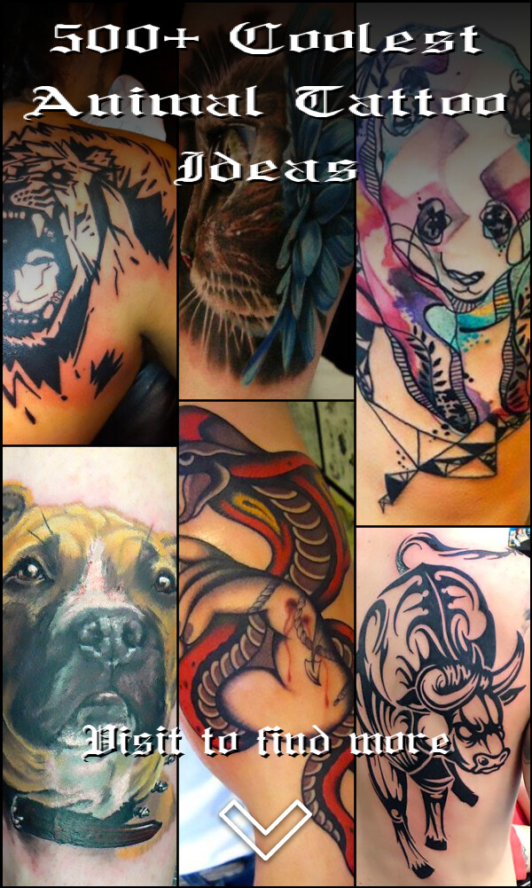 500+ Coolest Animal Tattoo Ideas