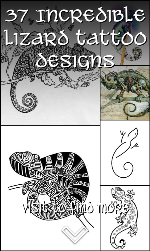 37 Incredible Lizard Tattoo Designs