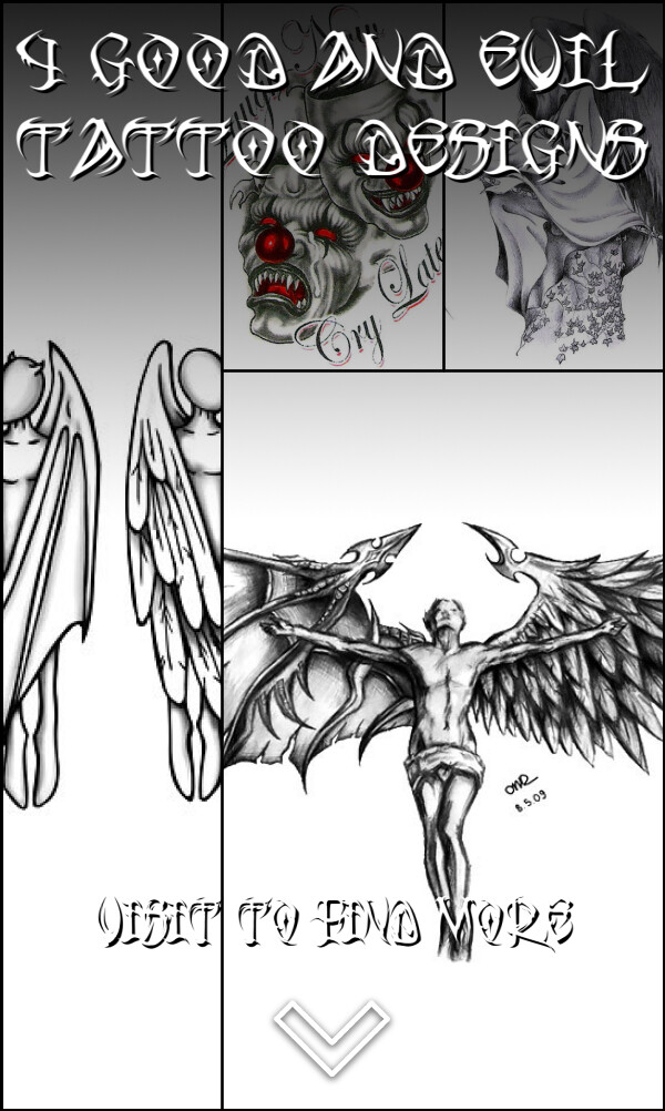 4 Good and Evil Tattoo Designs