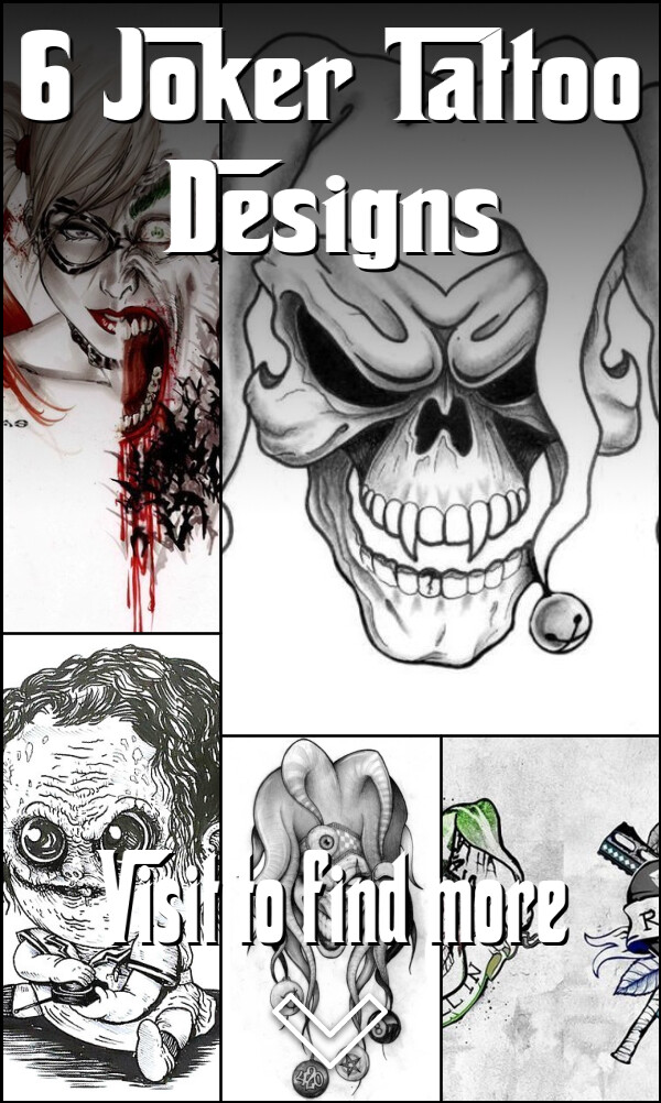 6 Joker Tattoo Designs