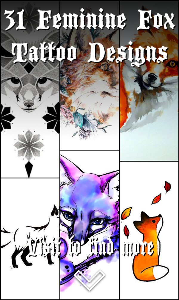 31 Feminine Fox Tattoo Designs