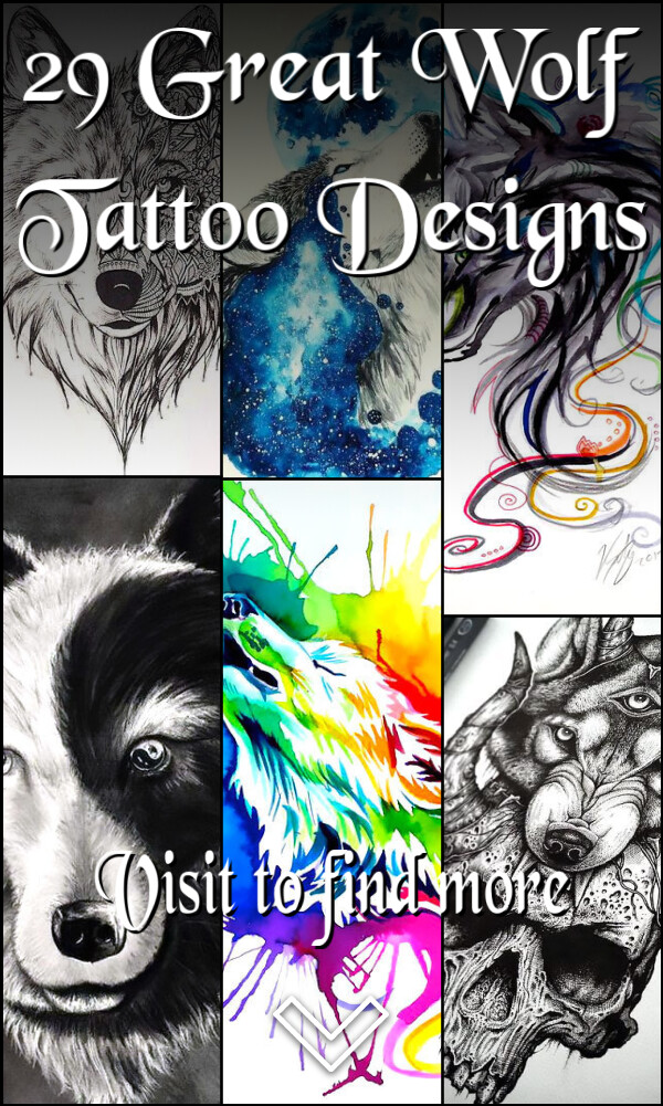 29 Great Wolf Tattoo Designs