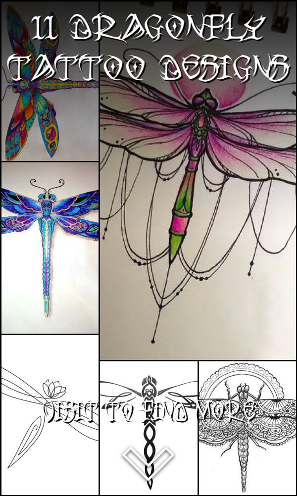 11 Dragonfly Tattoo Designs