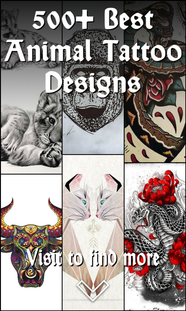 500+ Best Animal Tattoo Designs