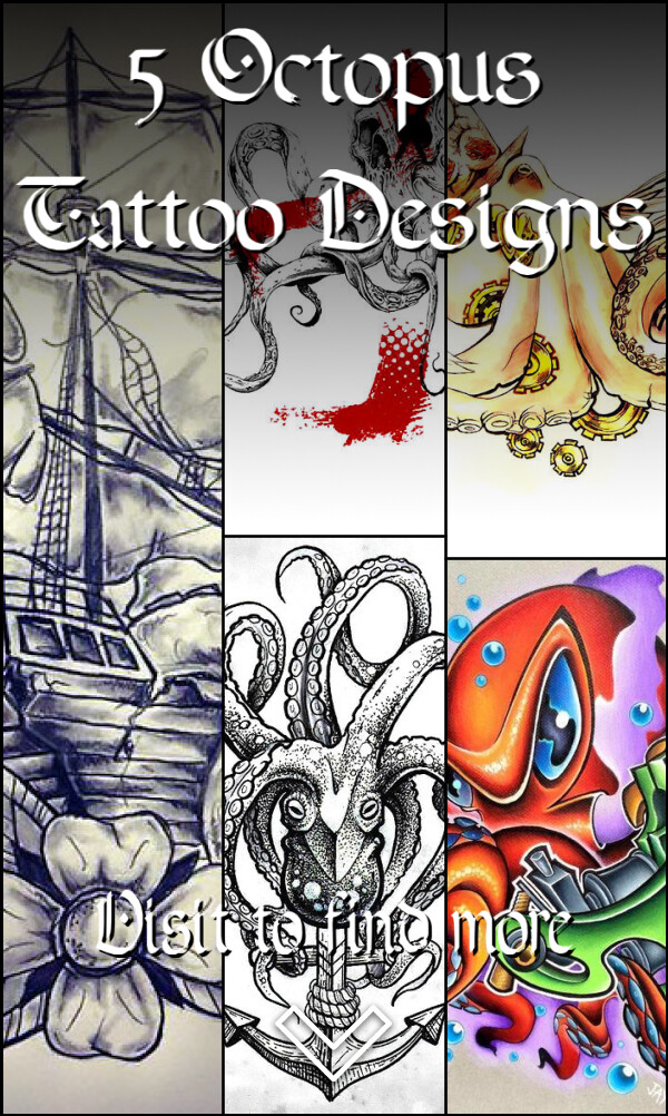 5 Octopus Tattoo Designs