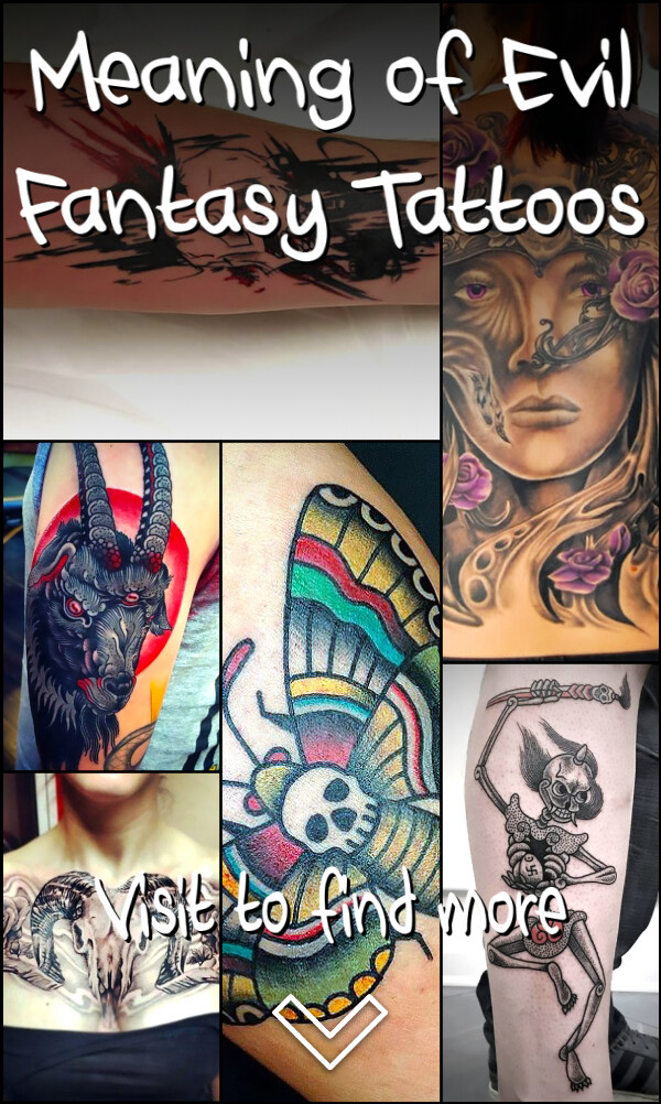 Meaning of Evil Fantasy Tattoos
