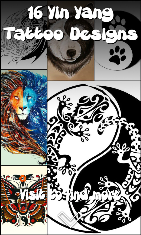 16 Yin Yang Tattoo Designs