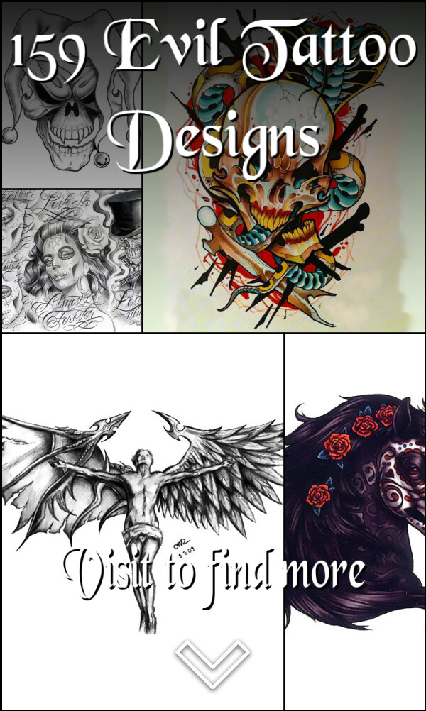 159 Evil Tattoo Designs