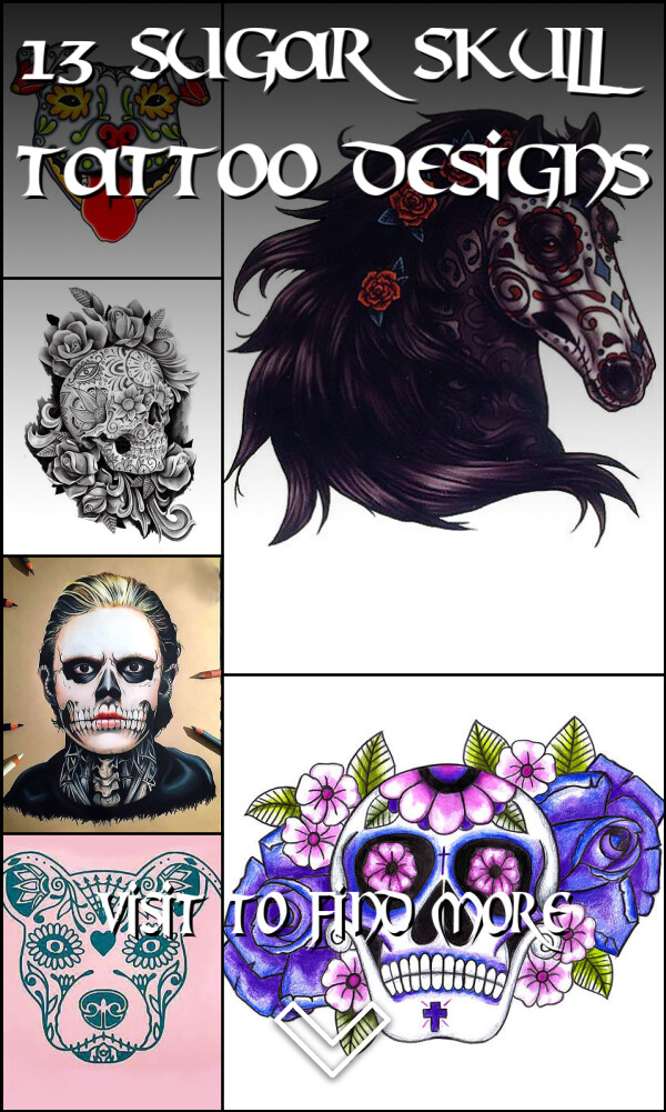 13 Sugar Skull Tattoo Designs