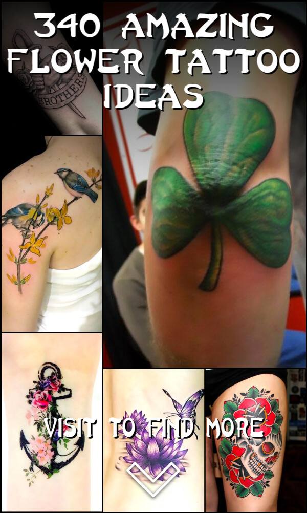340 Amazing Flower Tattoo Ideas