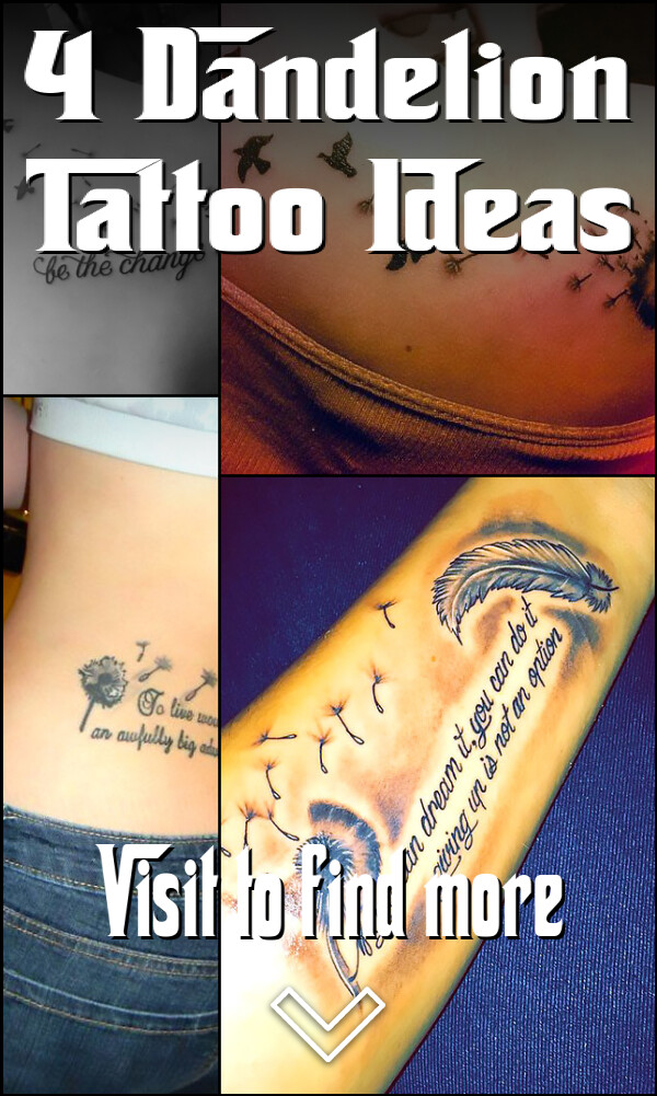 4 Dandelion Tattoo Ideas