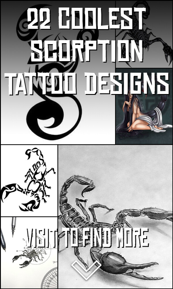 22 Coolest Scorption Tattoo Designs