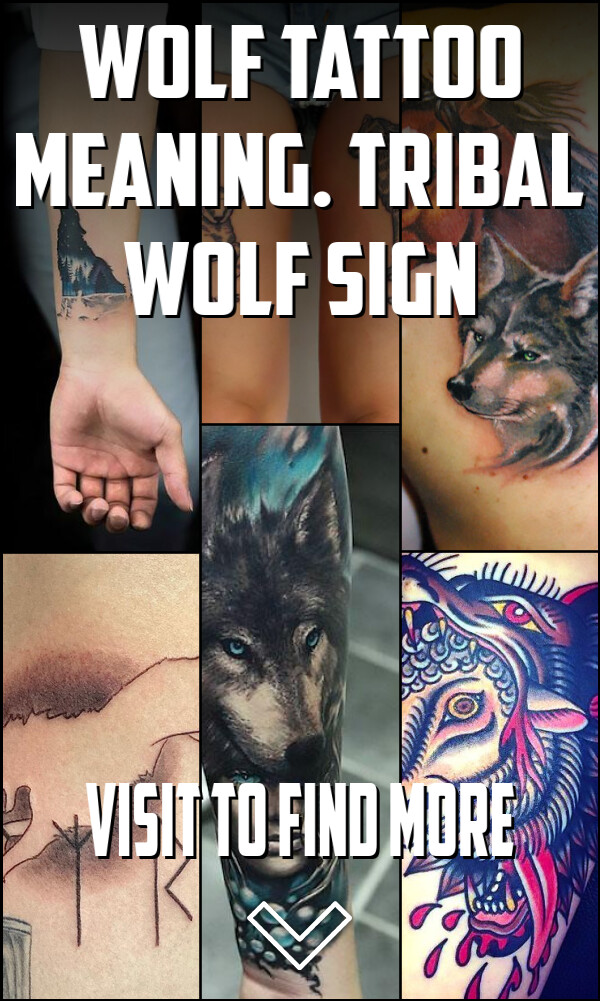 Wolf Tattoo Meaning. Tribal Wolf Sign