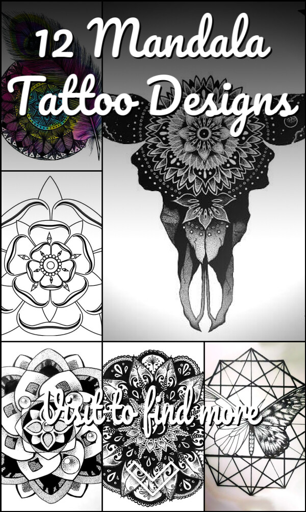 12 Mandala Tattoo Designs
