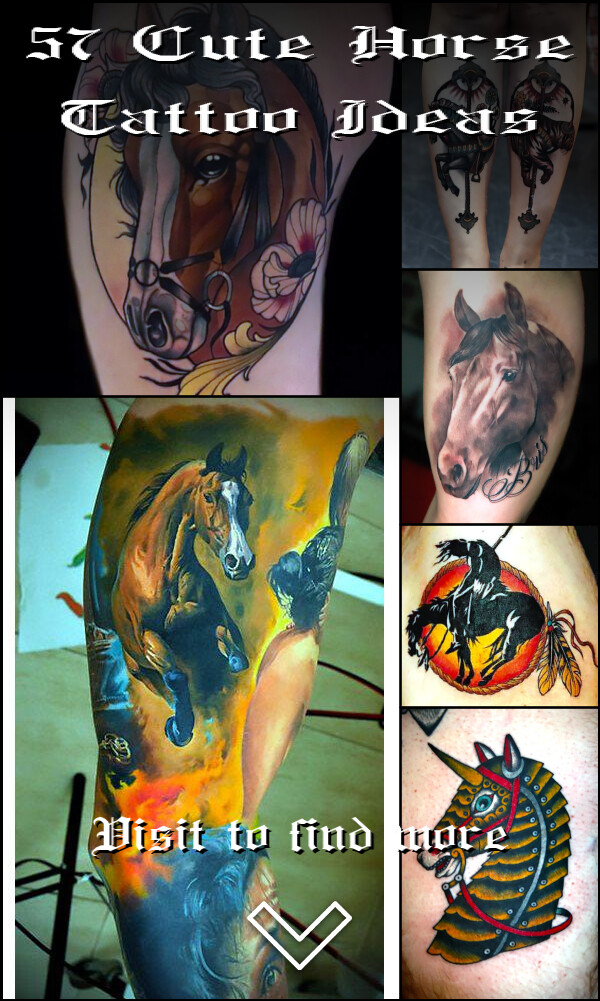 57 Cute Horse Tattoo Ideas
