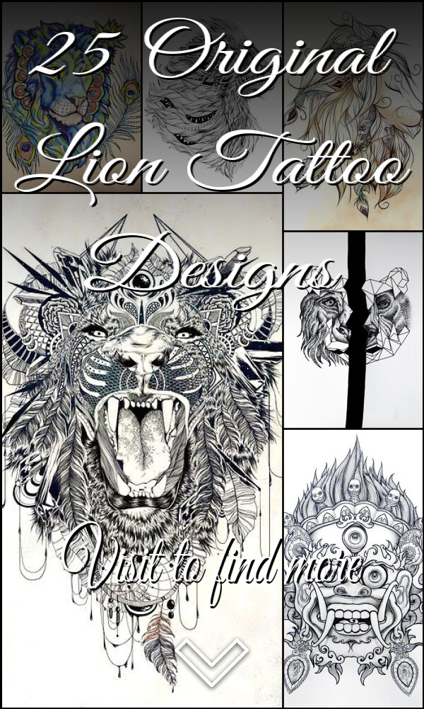 25 Original Lion Tattoo Designs