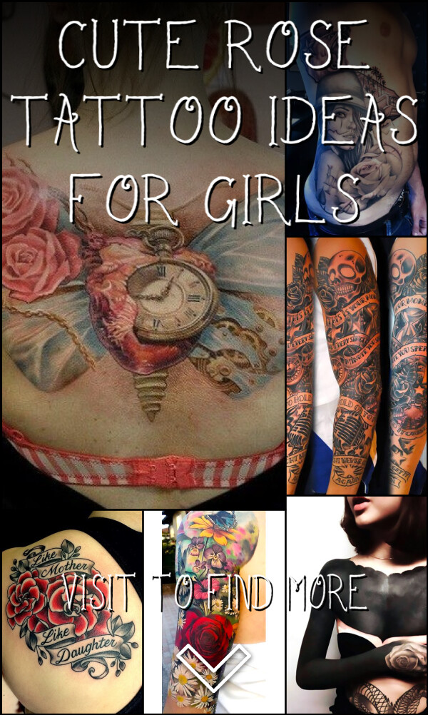 129 Cute Rose Tattoo Ideas for Girls