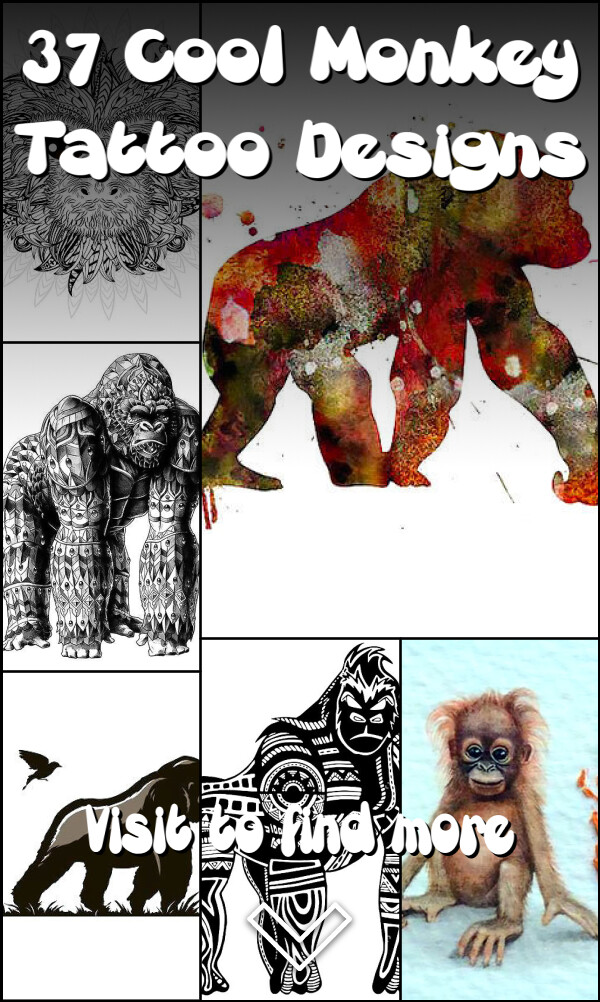 37 Cool Monkey Tattoo Designs
