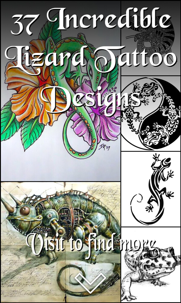 37 Incredible Lizard Tattoo Designs