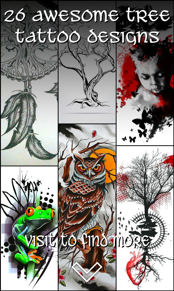 26 Awesome Tree Tattoo Designs