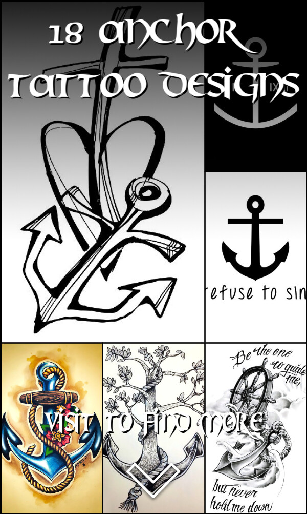 18 Anchor Tattoo Designs