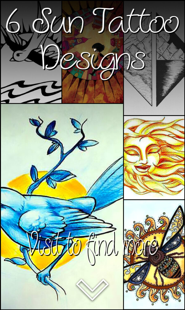 6 Sun Tattoo Designs