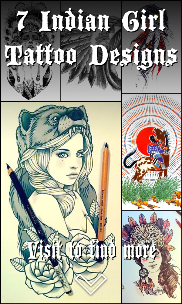 7 Indian Girl Tattoo Designs