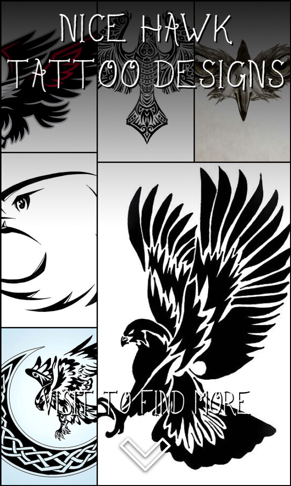 20 Nice Hawk Tattoo Designs
