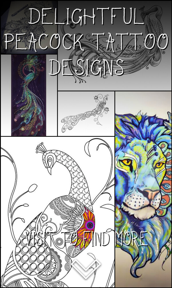 17 Delightful Peacock Tattoo Designs