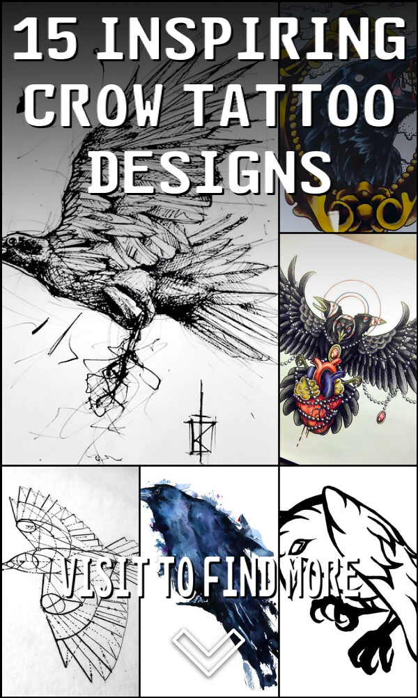 15 Inspiring Crow Tattoo Designs