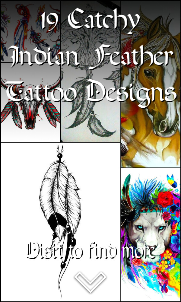 19 Catchy Indian Feather Tattoo Designs
