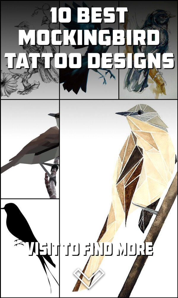 10 Best Mockingbird Tattoo Designs