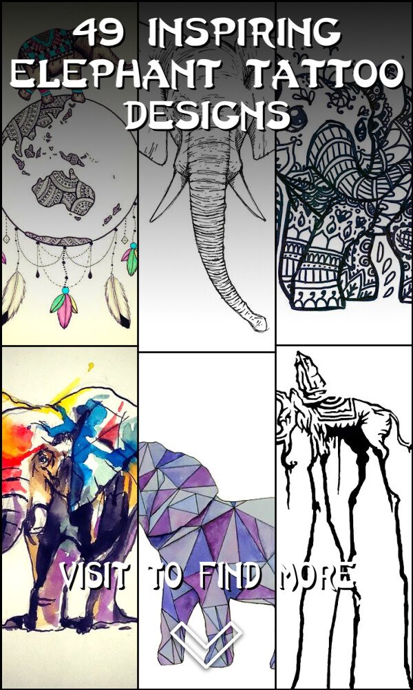 49 Inspiring Elephant Tattoo Designs