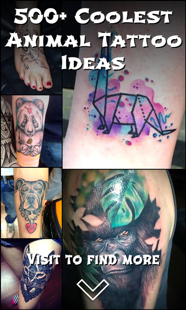 500+ Coolest Animal Tattoo Ideas