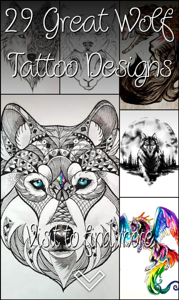 29 Great Wolf Tattoo Designs