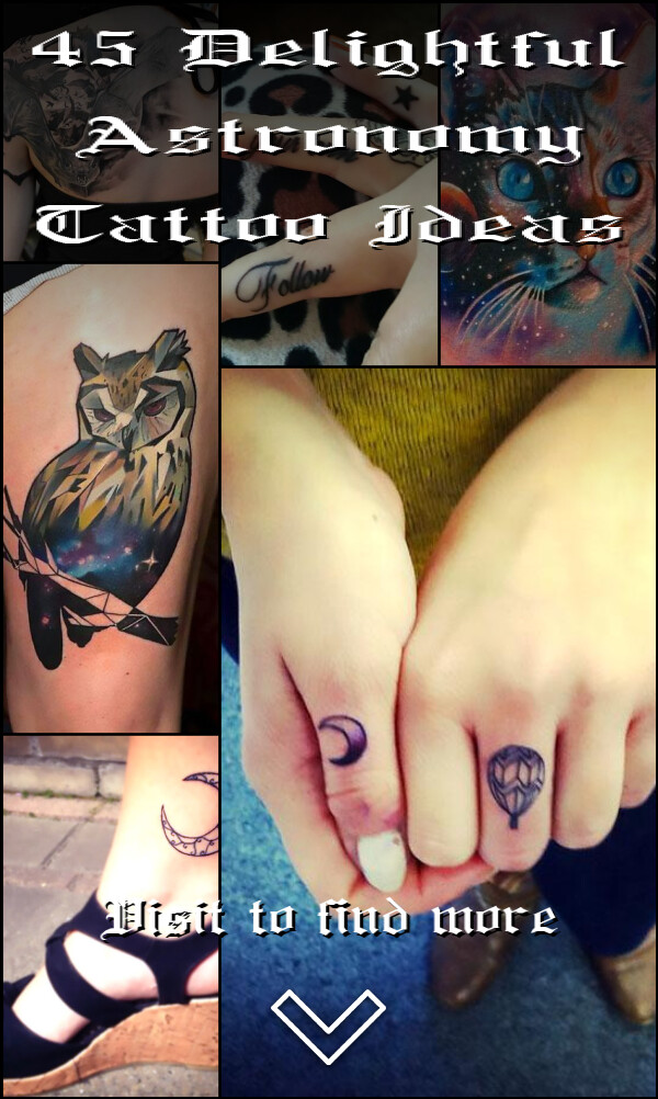 45 Delightful Astronomy Tattoo Ideas