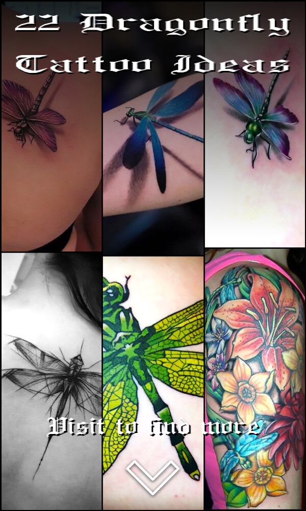 22 Dragonfly Tattoo Ideas