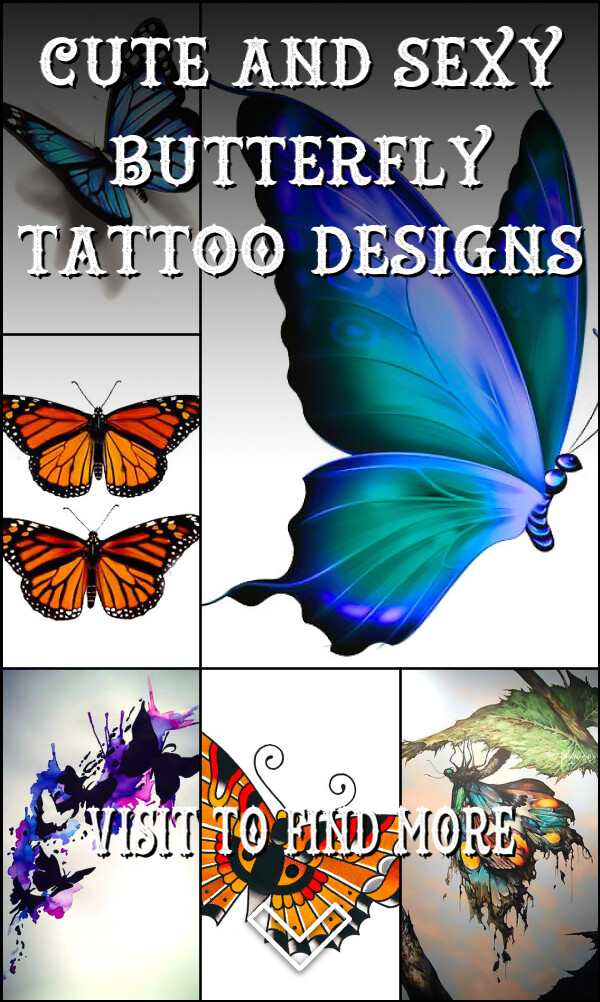 Cute and Sexy Butterfly Tattoo Designs