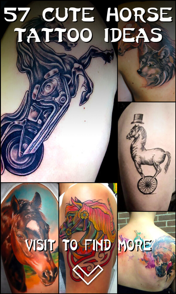 57 Cute Horse Tattoo Ideas