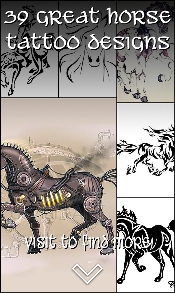39 Great Horse tattoo designs