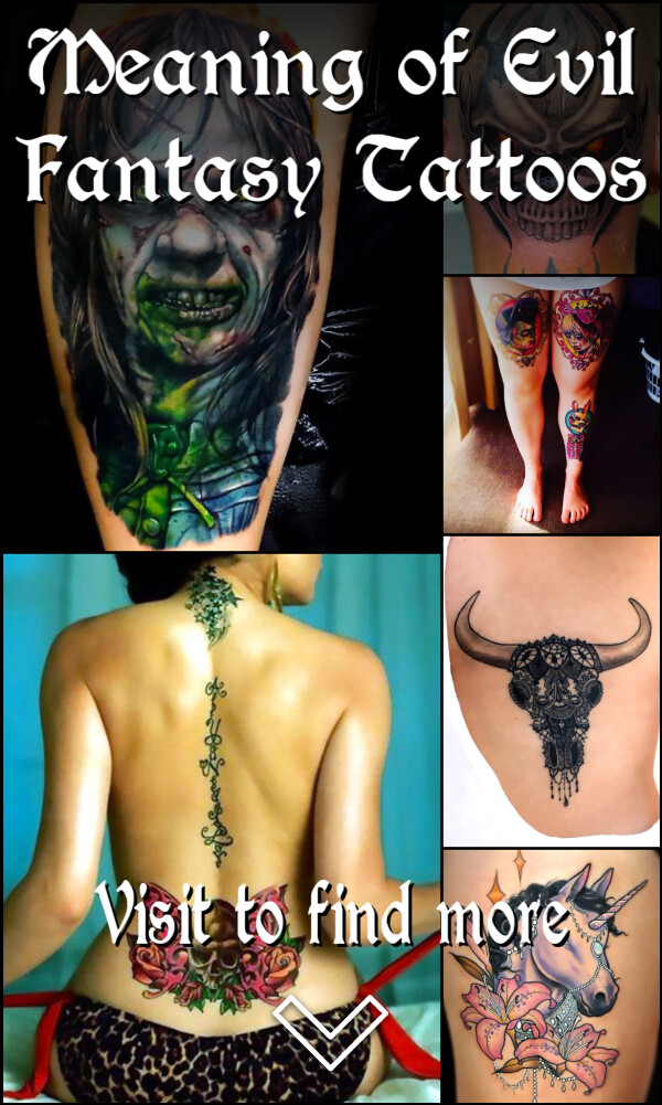 Meaning of Evil Fantasy Tattoos