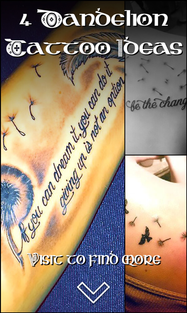 4 Dandelion Tattoo Ideas
